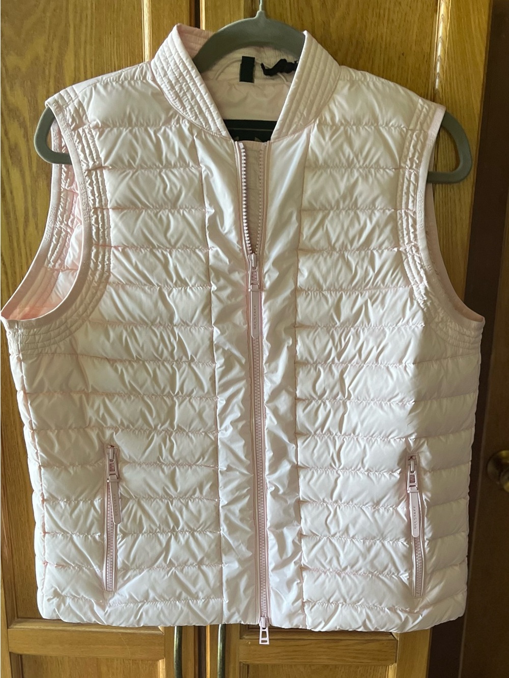 Belstaff Light Pink Quilted Puffer Vest